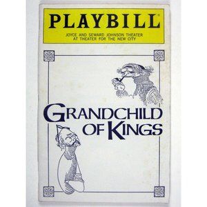 Grandchild of Kings Playbill May 1992 Sean O'Casey Harold Prince Irish Repertory